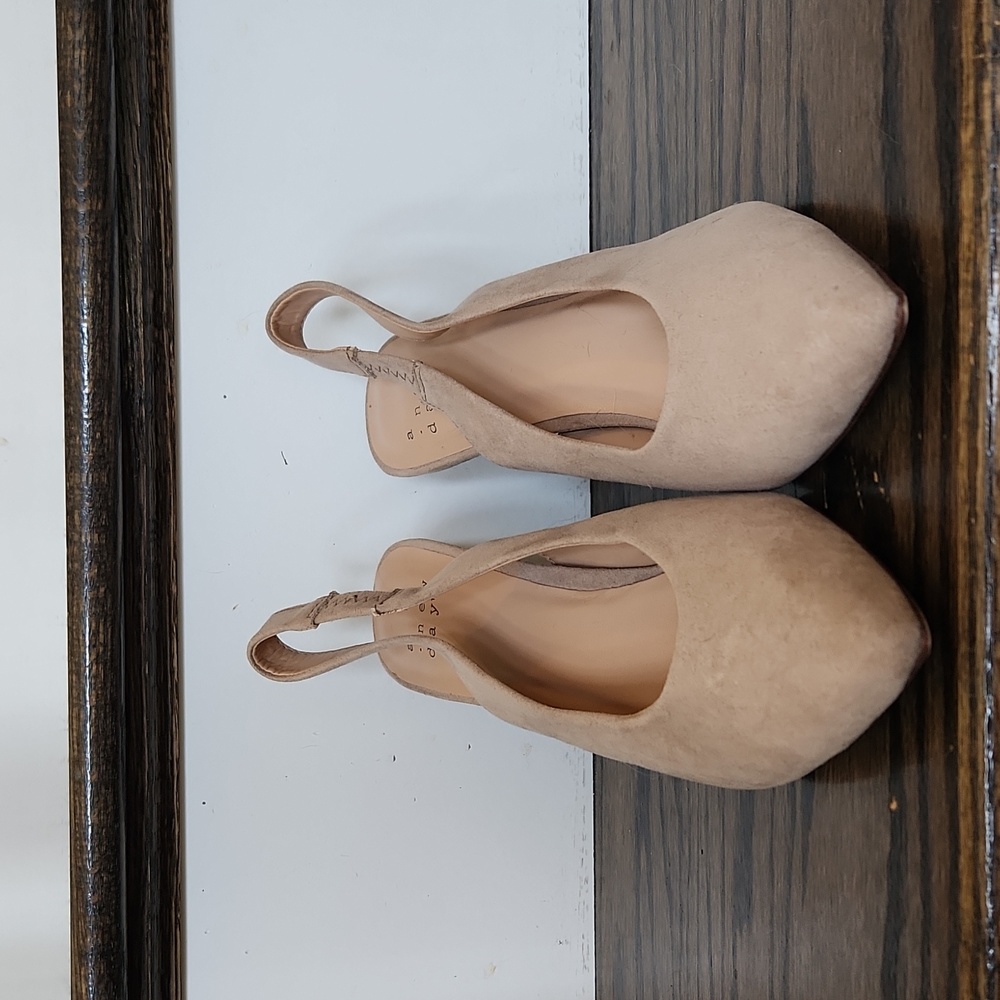 Tan, heel, 2 inch heel, 7.5, A New Day